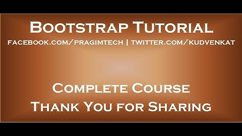 Bootstrap tutorial for beginners