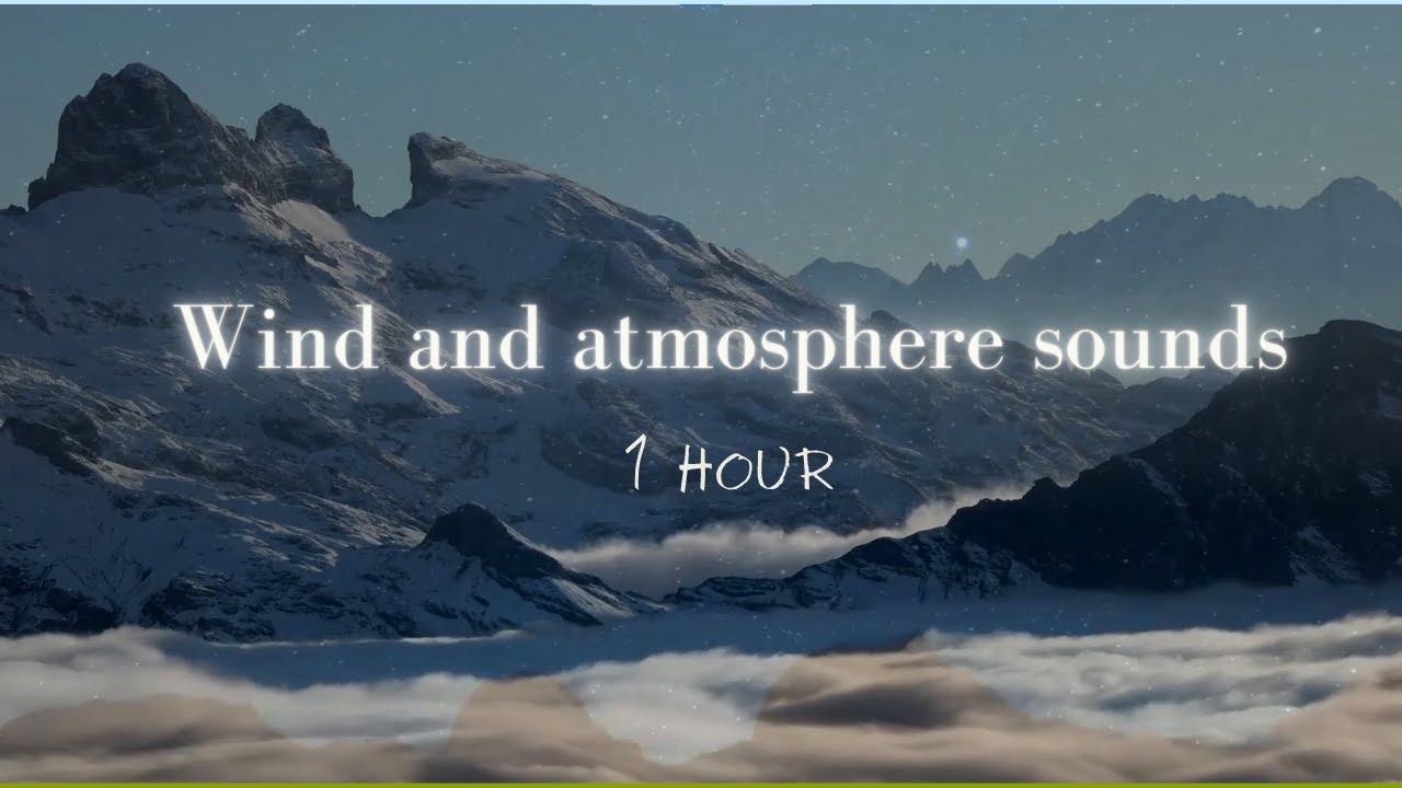 Wind on Snow | 1 hour Relaxing Background - YouTube