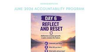 JUNE 2026 ACCOUNTABILITY PROGRAM DAY 6