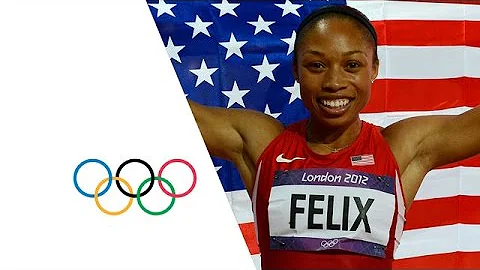 Allyson Felix Wins Women's 200m Gold - London 2012...