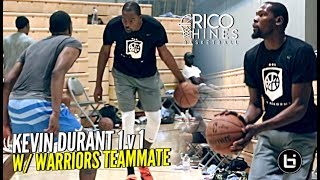 Kevin Durant 1v1 vs Warriors Teammate at Rico Hines Workout! Pushing Each Other To Get Better!!