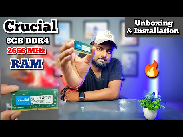 Crucial 8GB DDR4 2666MHz Ram | Unboxing and Installation 🔥