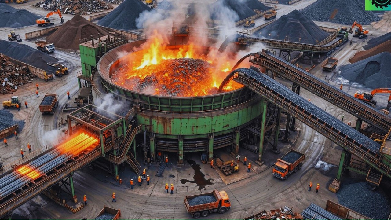 Dentro de la acería cómo se fabrican las varillas de alambre a partir de la minería de hierro