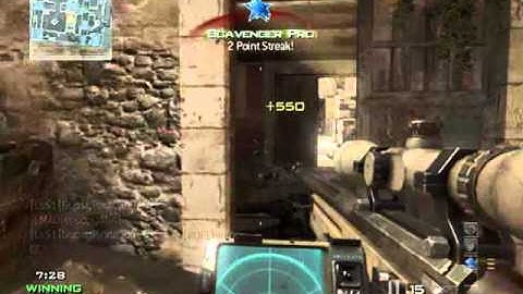 MW3 Quick Scope double kill 2V2