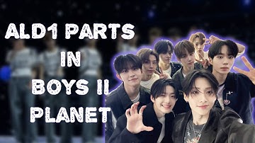 ALD1 Members Parts in Boys II Planet (Line Distribution)