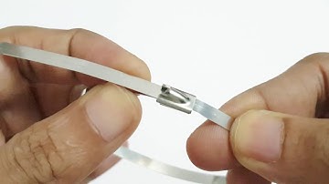 How to Open Metal Zip Tie/Cable Tie