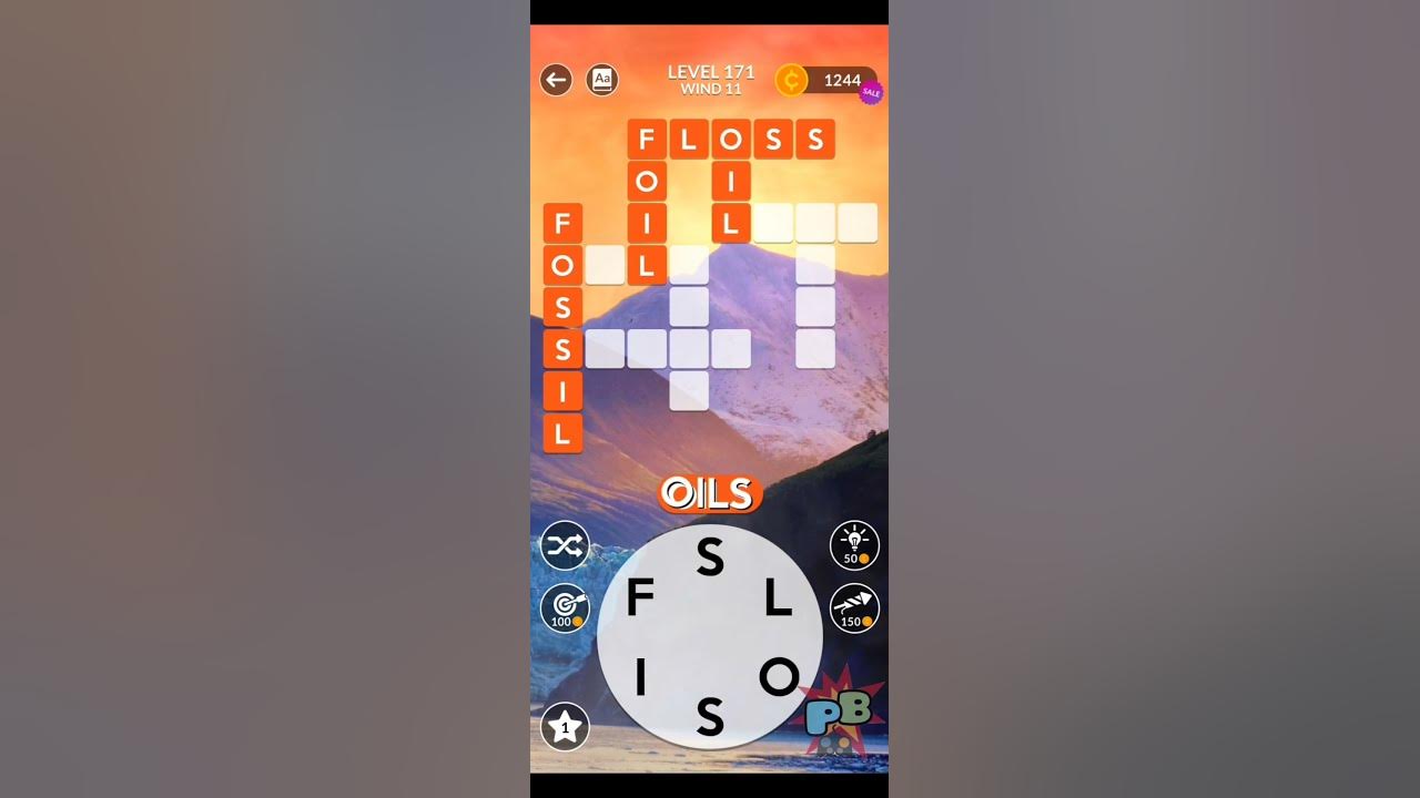 Wordscapes Level 171 - YouTube