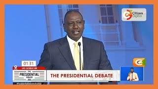 Kenya Kwanza Presidential candidate William Ruto on Presidential Debate 2022