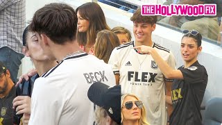 Dixie D'Amelio \& Noah Beck Are Caught Making Out In The Stands At The LA Galaxy Vs. LAFC Soccer Game