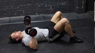 Alternating Dumbbell Floor Press