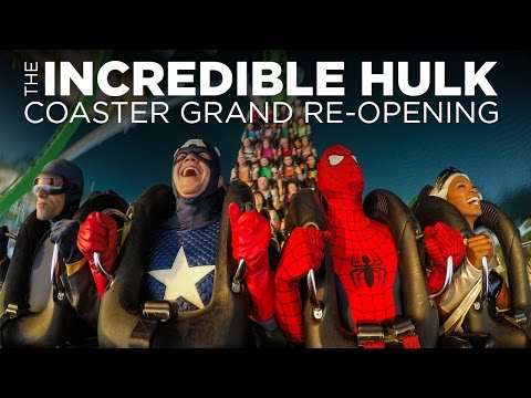 The Incredible Hulk Coaster Grand Re-Opening