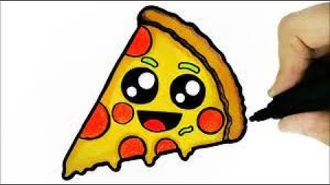 How to draw a pizza emoji 🍕
