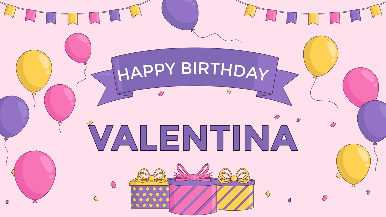 Happy Birthday Picture Frame for Valentina