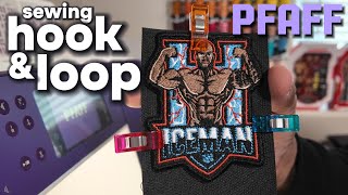 Celebrity Sewing Velcro on a Custom Patch - Pfaff Expression 710 - Brother Persona Profile