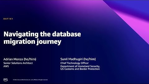 AWS Summit DC 2022 - Navigating the database migration journey