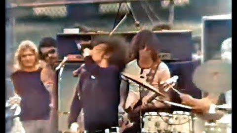 MC5 - Kick Out The Jams - Live Tartar Field, 1970 - with M*thf*ker restored ( colorised) .