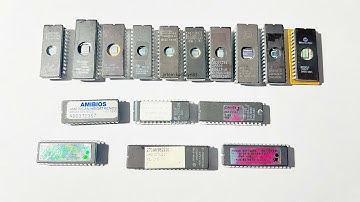 Ultraviolet erasable memory chips EPROM