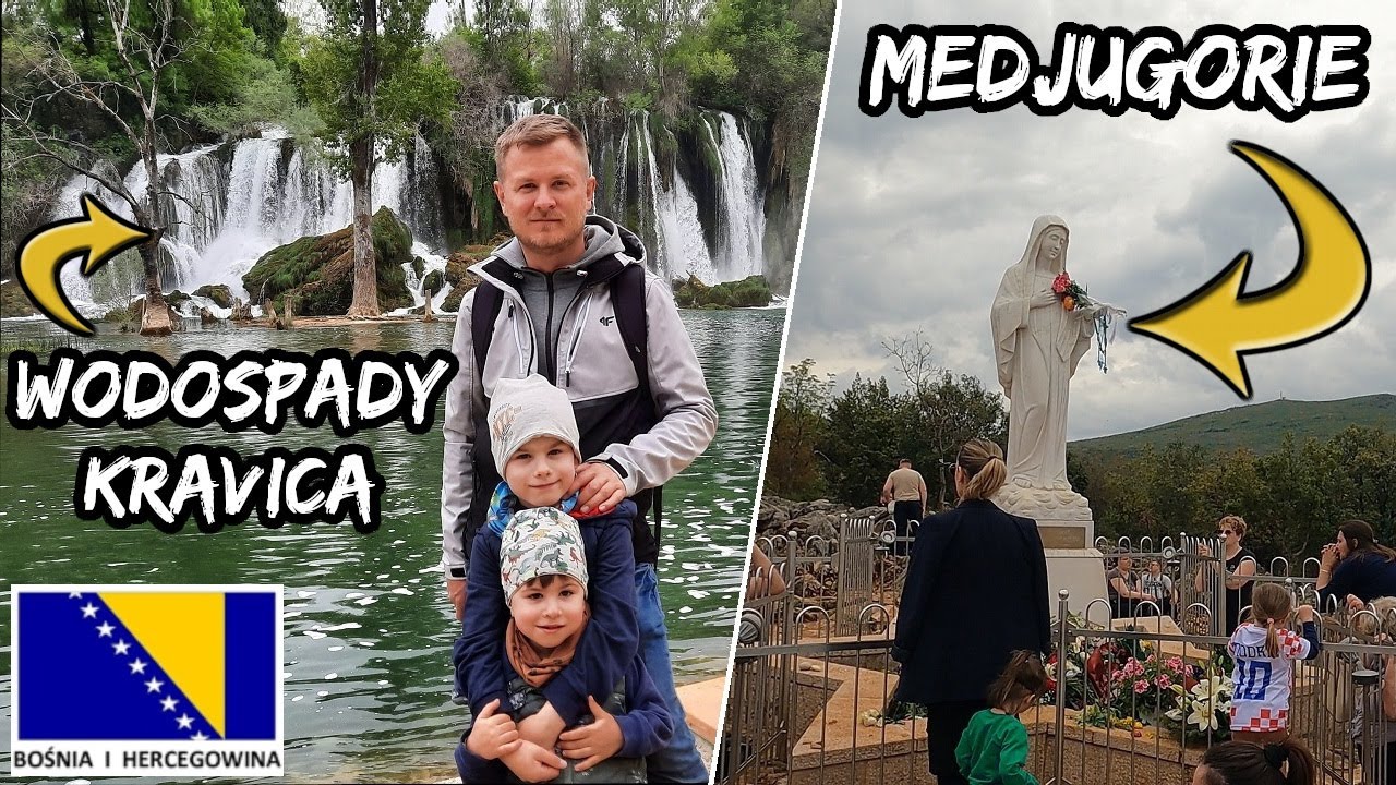 🇧🇦 Bośnia: MEDJUGORIE - Praktyczne wskazówki. WODOSPADY KRAVICA. BAŁKANY 2023