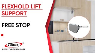 Temax Heavy-Duty Free Stop Lift System Smart Damping Solution For Wall Cabinets