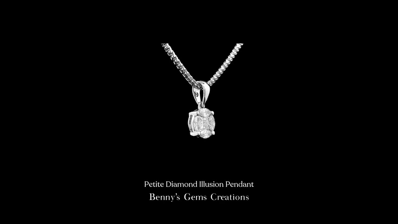 Petite Diamond Illusion Pendant