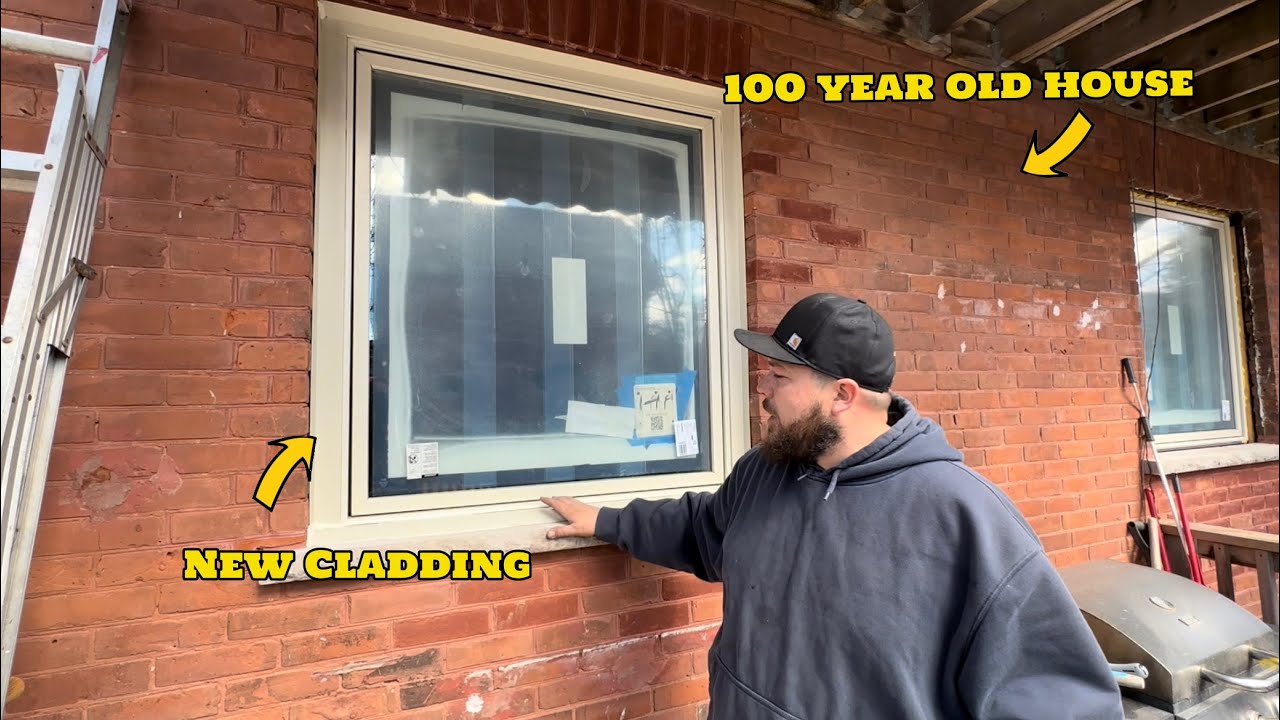 Aluminium cladding on a 100 year old house #construction #roofing #work ...