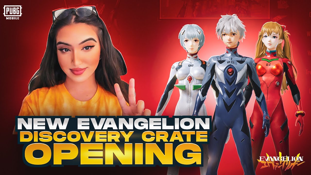 NEW EVANGELION DISCOVER CRATE 🔥|| NEW UPGRADEABLE AUG SKIN + NEW COMPANION! 🔥 || PUBG MOBILE || BGMI