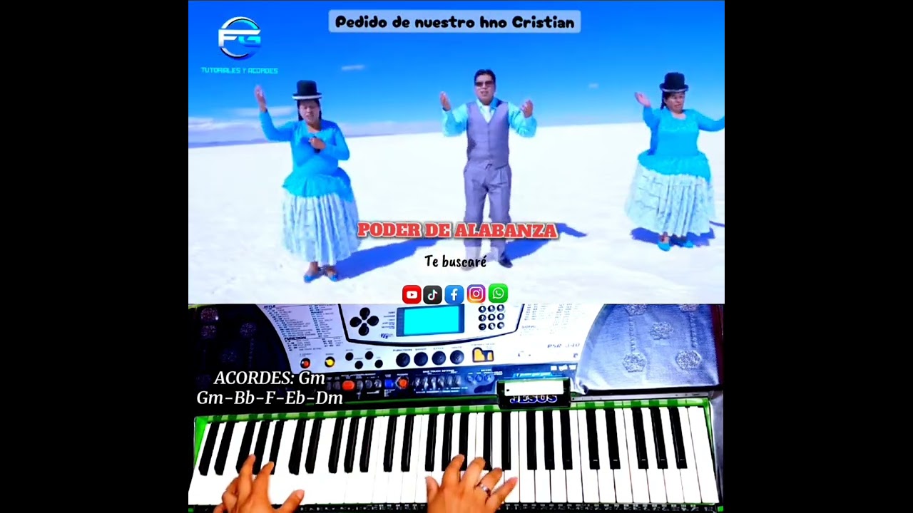 Poder de Alabanza - Te buscaré. TUTORIALES Y ACORDES FG