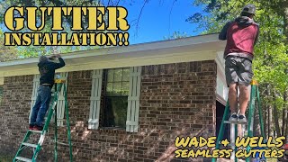 How To Install Seamless Gutters In 10 Minutes!!