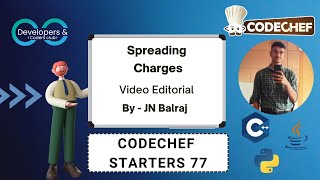 Spreading Charges | Starters 77 | CodeChef | DCC NIT-A