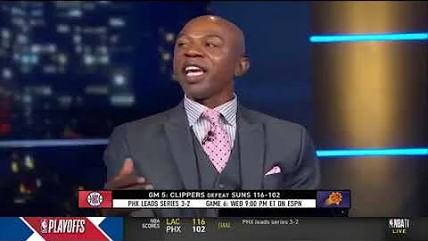 Isiah Thomas goes crazy Paul George scores 41 Pts, 13 Reb as Clippers def Suns 116 102 in game 5