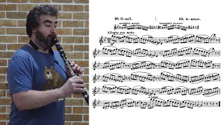 Hinke - Scale Study 10 in G minor from 'Elementary Method for Oboe' (on Clarinet)