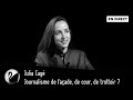 Journalisme de faade de cour de trottoir  julia cag  en direct 