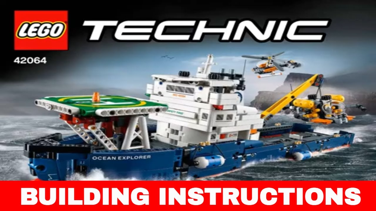 LEGO Building Instructions For Lego Technic Ocean Explorer 42064 - YouTube