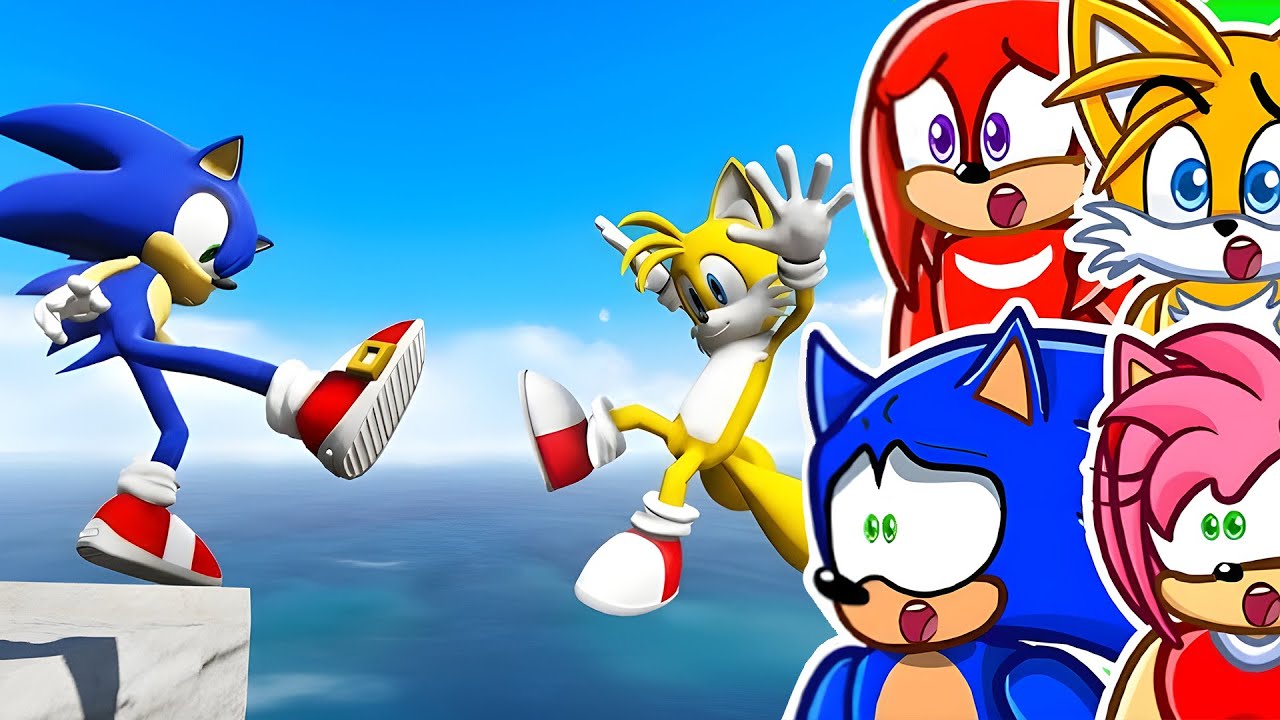 Самые глупые провалы Соника и Тейлза среди тряпичных кукол!!