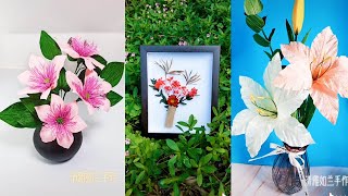 25 DIY Craft Flowers | 25 Easy Plastic Bag Crafts