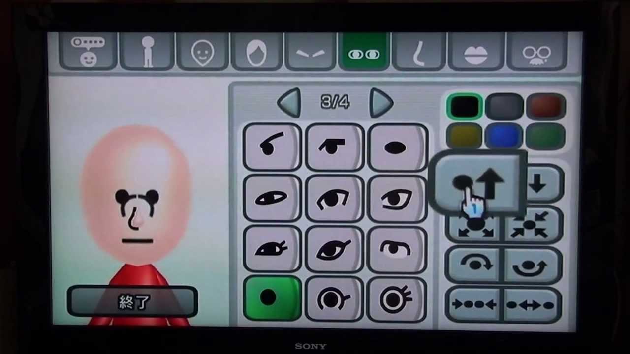 Wii 似顔絵チャンネルで ミニーマウスを作ってみた Mii How To Make Minnie Mouse Youtube