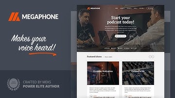 Megaphone - Podcast WordPress Theme Free Download