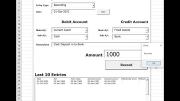 Microsoft Excel Accounting Software with General Journal and automated Ledger  #Short #accounting