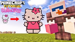 Minecraft Pixel Art Tutorial #78 | How To Build Cute Hello Kitty in Minecraft 