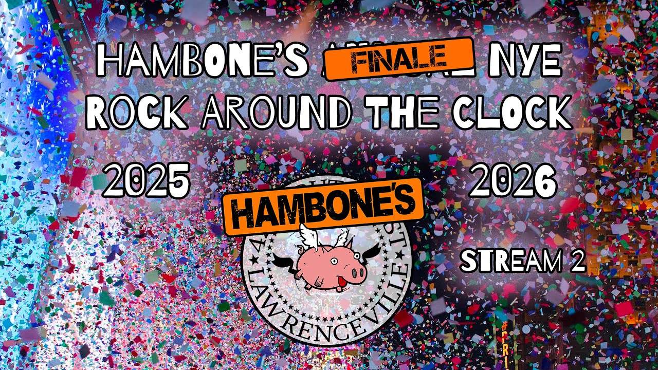 Nye Rocks Hambone's Open Mic Annual NYE Rock Around The Clock 2025 - 2026 ...