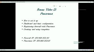 17 Bonus Video   Panorama configuration part 1
