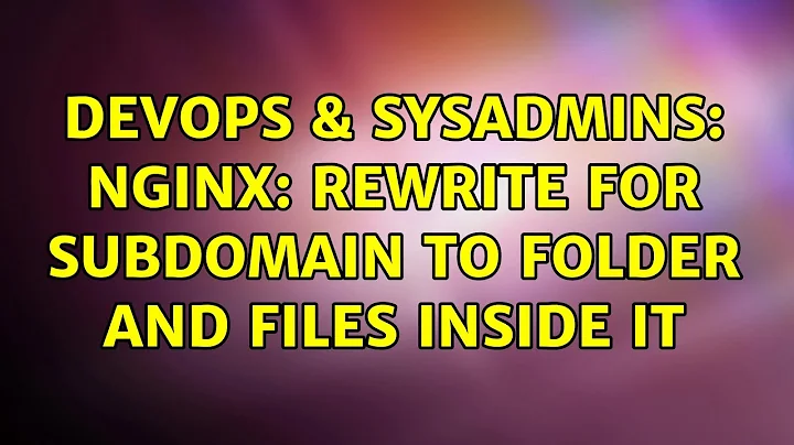 DevOps & SysAdmins: Nginx: rewrite for subdomain to folder AND files inside it