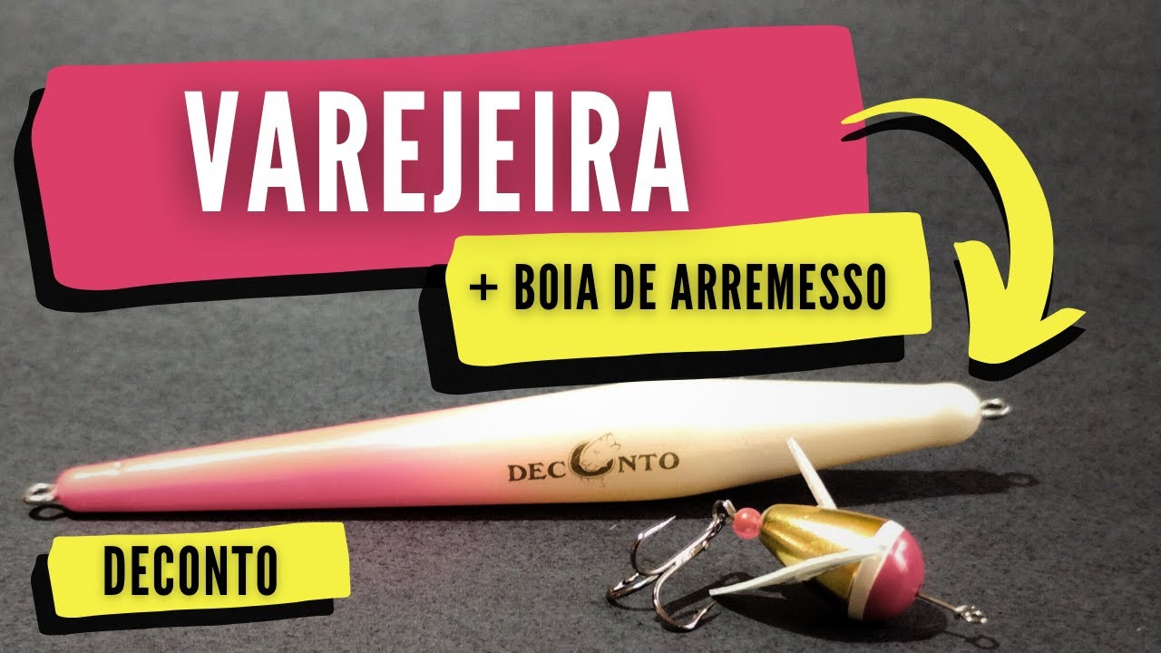 Isca VAREJEIRA e BOIA DE ARREMESSO Deconto - ISCA artificial PARA TILÁPIA