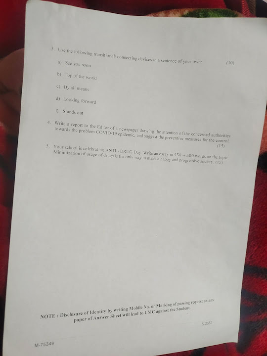 English paper 1st sem jan 2023 ptu b tech mimit panjab btech youtube