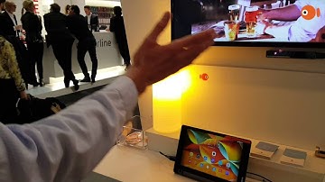 Live demo MWC 2016 Gesture control for IoT lamp