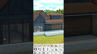 Modern Farmhouse \\ Speed Build Stop Motion ASMR \\ #shorts #sims4 #gaming