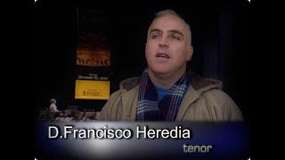 Francisco Heredia, tenor, da su opinión sobre la Orquesta Sinfónica de Melide