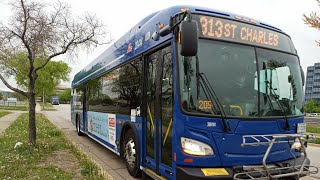 Ride On Pace Bus 2020 New Flyer XD40 20414 On Rt 313 St. Charles Road to Lake/Austin