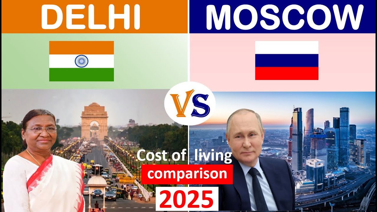 Delhi and Moscow comparison cost of living | India vs Russia | compare cities | city comparison