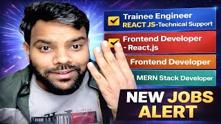 4 React JS Job Openings Today | Frontend Developer & MERN Stack Jobs 2026